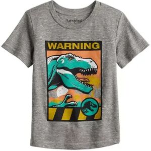 Jumping Beans Toddler Boy Jumping Beans Jurassic World Dino Warning Graphic Tee, Toddler Boy's, Size: 2T, Dark Grey