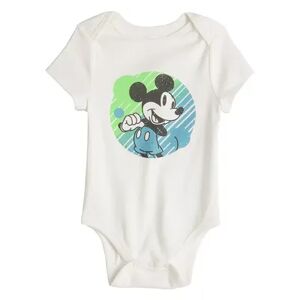 Disney s Mickey Mouse Baby Bodysuit by Jumping Beans , Infant Boy's, Size: Newborn, Black