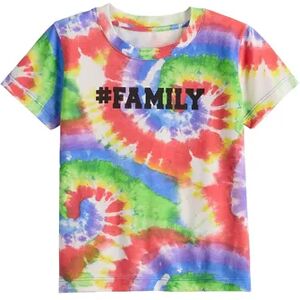 Celebrate Together Toddler Boy Celebrate Together Tie Dye Family Pride Graphic Tee, Toddler Boy's, Size: 2T, White