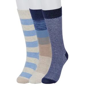 Sonoma Goods For Life Men's Sonoma Goods For Life 3-pack Patterned Dress Socks, Size: 7-12, Blue Green Ivory