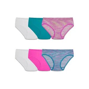 Fruit of the Loom Girls' Fruit of the Loom Signature Seamless Hipster 6+1 Bonus Pack, Girl's, Size: 14-16, Multi Color