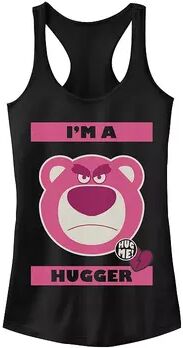 Licensed Character Juniors' Disney Pixar Toy Story Lotso Bear Grumpy Hugger Tank, Girl's, Size: Small, Black