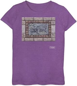 Licensed Character Girls 7-16 Nintendo Legend of Zelda Whale Tablet Graphic Tee, Girl's, Size: XL, Purple