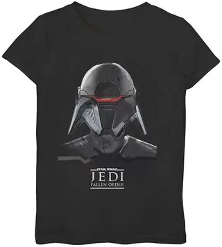 Star Wars Girls 7-16 Star Wars Jedi: Fallen Order Second Sister Mask Tee, Girl's, Size: XL, Black