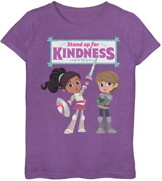 Nickelodeon Girls 7-16 Nickelodeon Nella The Princess Knight Stand Up For Kindness Graphic Tee, Girl's, Size: Large, Purple