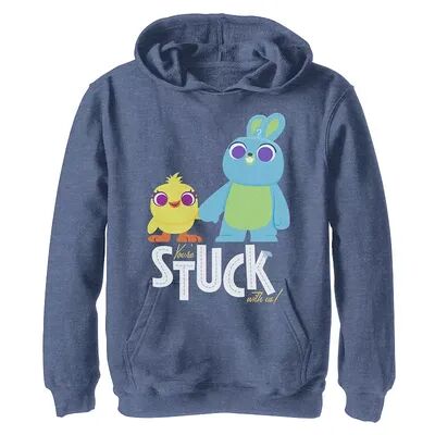 Disney / Pixar Toy Story 4 Boys 8-20 Ducky & Bunny Stuck With Us Pullover Hoodie, Boy's, Size: Large, Blue
