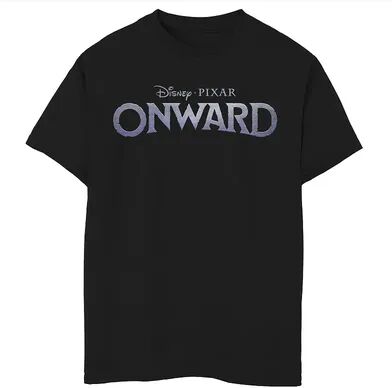 Disney / Pixar's Onward Boys 8-20 Movie Logo Graphic Tee, Boy's, Size: Large, Black