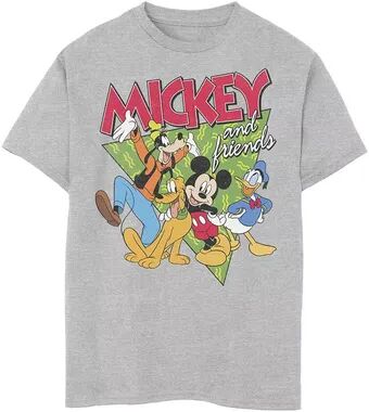 Disney s Mickey Mouse Boys 8-20 90's Friends Tee, Boy's, Size: Small, Grey