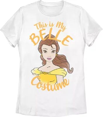 Licensed Character Juniors' Disney's Beauty And The Beast Belle My Costume Graphic Tee, Girl's, Size: Medium, White