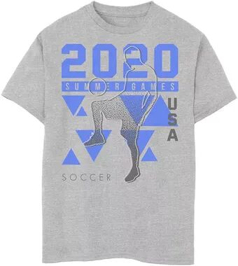 Sun Boys 8-20 Fifth Sun 2020 Summer Games USA Soccer Graphic Tee, Boy's, Size: XL, Grey