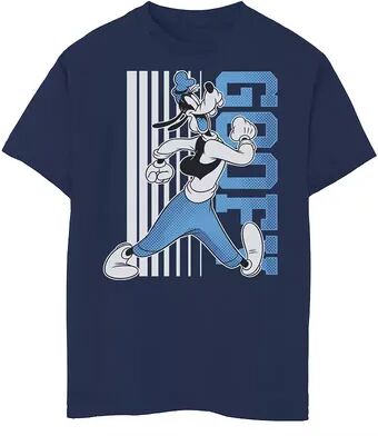 Disney s Mickey And Friends Boys 8-20 Goofy Barcode Tee, Boy's, Size: XS, Blue