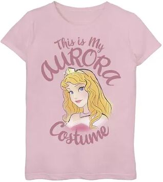 Disney s Sleeping Beauty Girls 7-16 Aurora This Is My Costume Halloween Graphic Tee, Girl's, Size: XL, Pink