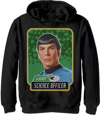 Licensed Character Boys 8-20 Star Trek Next Generation St. Patrick's Day Spock Fleece Graphic Hoodie, Boy's, Size: Small, Black