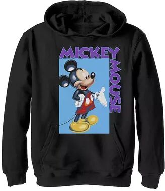 Disney s Mickey Mouse & Friends Boys 8-20 Mickey Mouse Classic Portrait Graphic Fleece Hoodie, Boy's, Size: Medium, Black