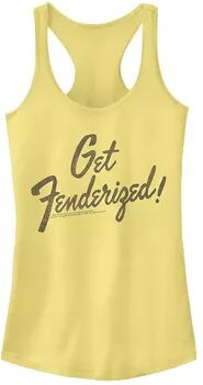 Licensed Character Juniors' Fender Get Fenderized Logo Tank, Girl's, Size: XXL, Yellow