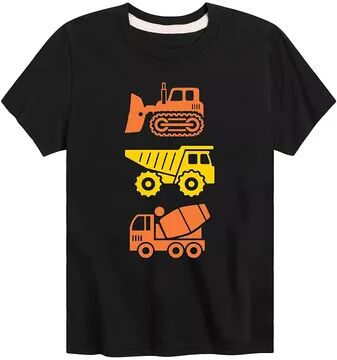 Licensed Character Boys 8-20 Construction Vehicles Graphic Tee, Boy's, Size: Medium, Black