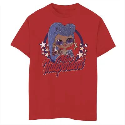Licensed Character Boys 8-20 LOL Surprise Miss Independent Circle Portrait Graphic Tee, Boy's, Size: XL, Red