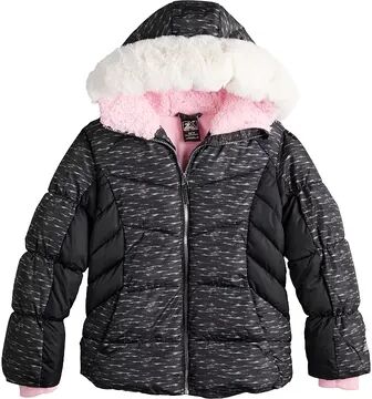 ZeroXposur Girls 4-18 ZeroXposur Amelia Promo Puffer Jacket, Girl's, Size: 4-5, Black