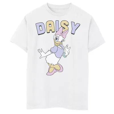 Disney s Mickey Mouse & Friends Boys 8-20 Daisy Duck Simple Portrait Graphic Tee, Boy's, Size: Small, White