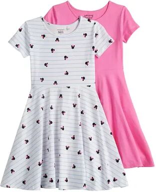 Disney s Minnie Mouse Girls 4-12 Two-Pack Skater Dresses by Jumping Beans , Girl's, Light Blue