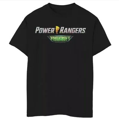 Licensed Character Boys 8-20 Power Rangers Beast Morphers Logo Graphic Tee, Boy's, Size: XS, Black