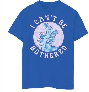 Disney s Alice In Wonderland Boys 8-20 Caterpillar I Can't Be Bothered Graphic Tee, Boy's, Size: Large, Med Blue