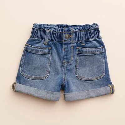 Little Co. by Lauren Conrad Baby & Toddler Girl Little Co. by Lauren Conrad Paper-Bag Waist Denim Shorts, Toddler Girl's, Size: 3 Months, Med Blue