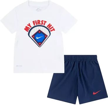 Nike Toddler Boys Nike Dri-FIT Sports Graphic Tee & Shorts Set, Toddler Boy's, Size: 2T, Blue