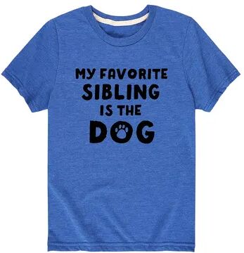 Licensed Character Boys 8-20 Favorite Sibling Is The Dog Graphic Tee, Boy's, Size: Large, Med Blue