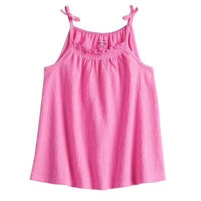Jumping Beans Toddler Girl Jumping Beans Bow Shoulder Strappy Swing Tank Top, Toddler Girl's, Size: 2T, Med Pink