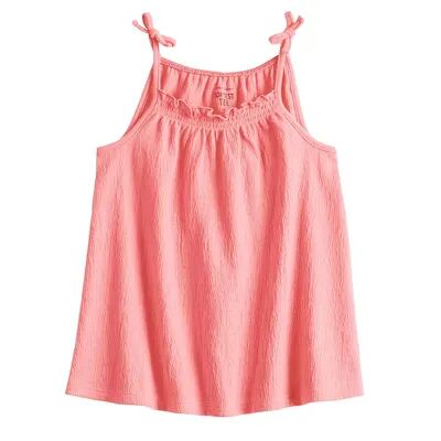 Jumping Beans Toddler Girl Jumping Beans Bow Shoulder Strappy Swing Tank Top, Toddler Girl's, Size: 18 Months, Light Pink