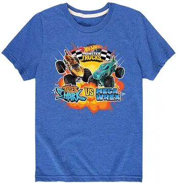 Licensed Character Boys 8-20 Hot Wheels Tiger VS Wrex Tee, Boy's, Size: XL, Med Blue