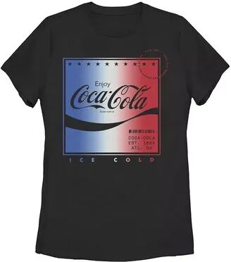 Licensed Character Juniors' Coca-Cola Enjoy Coca Cola Ice Cold Tee, Girl's, Size: XL, Black