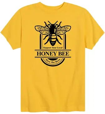 Licensed Character Boys 8-20 Support Your Local Honey Bee Graphic Tee, Boy's, Size: XL, Yellow