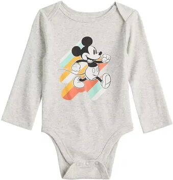 Disney Baby Girl Disney Mickey Mouse Lapped Shoulder Bodysuit by Jumping Beans , Infant Girl's, Size: Newborn, Light Grey