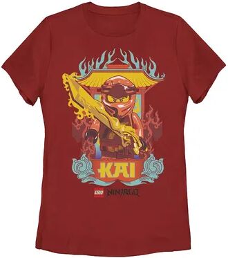 Licensed Character Juniors' Lego: Ninjago Kai Master Element Of Fire Graphic Tee, Girl's, Size: Medium, Red