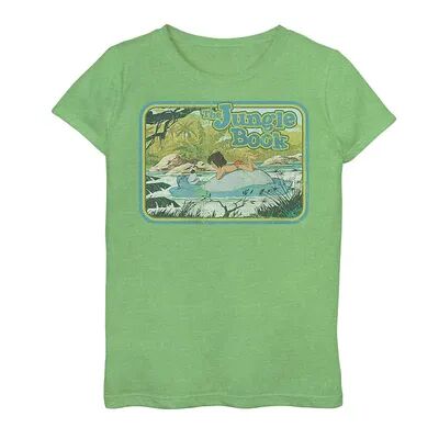 Disney Girls 7-16 Jungle Book Poster Graphic Tee, Girl's, Size: XL, Green