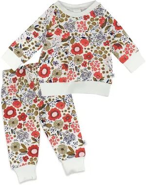 HONEST BABY CLOTHING Baby Girl HONEST BABY CLOTHING Organic 2-piece Pajama Set, Infant Girl's, Size: 12 Months, White