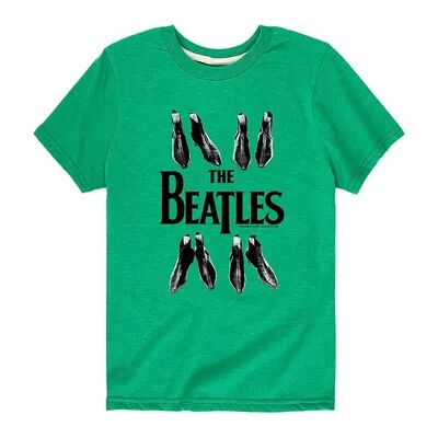 Licensed Character Boys 8-20 The Beatles Shoes Graphic Tee, Boy's, Size: Medium, Med Green