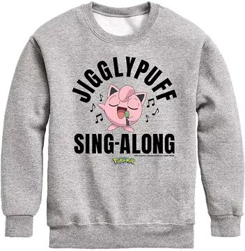 Licensed Character Boys 8-20 Pokemon Jigglypuff Sweatshirt, Boy's, Size: XL, Med Grey