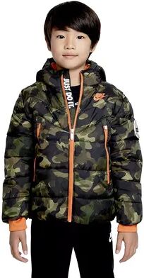 Nike Boys 4-7 Nike Windrunner Allover Print Puffer Jacket, Boy's, Size: 5, Green