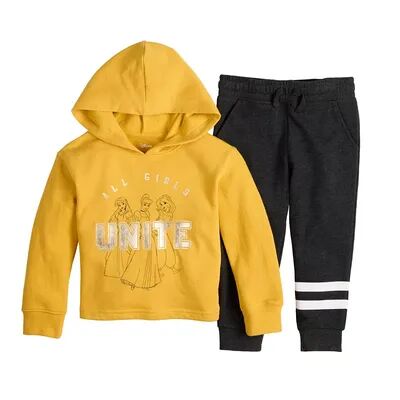 Disney Princesses Girls 4-12 hoodie & Jogger Set by Jumping Beans , Girl's, Size: 8, Gold