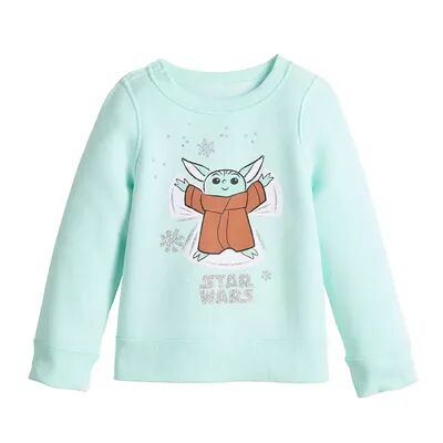 Disney s The Mandalorian Grogu AKA Baby Yoda Girls 4-12 Adaptive Pullover by Jumping Beans , Girl's, Light Blue