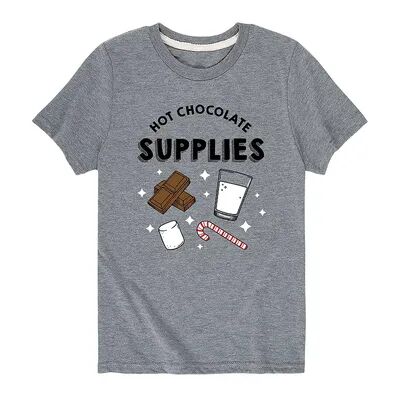 Licensed Character Boys 8-20 Hot Chocolate Supplies Tee, Boy's, Size: Small, Med Grey
