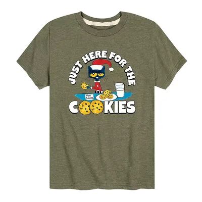 Licensed Character Boys 8-20 Pete The Cat Cookies Tee, Boy's, Size: Medium, Green