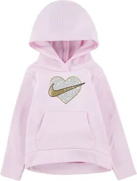 Nike Toddler Girl Nike Leopard Print Fleece High Low Pullover Hoodie, Toddler Girl's, Size: 3T, Light Pink