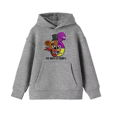 Licensed Character Boys 8-20 Five Nights at Freddy's Hoodie, Boy's, Size: Medium, Grey