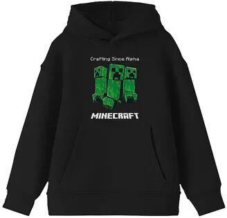 Licensed Character Boys 8-20 Minecraft Video Game Alpha Hoodie, Boy's, Size: XL, Black