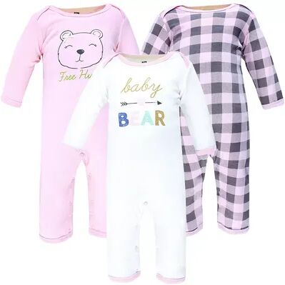 Hudson Baby Infant Girl Cotton Coveralls, Girl Baby Bear, Infant Girl's, Size: 9-12Months, Med Pink