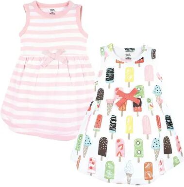 Touched by Nature Baby and Toddler Girl Organic Cotton Short-Sleeve and Long-Sleeve Dresses, Popsicle, Toddler Girl's, Size: 0-3 Months, Med Pink